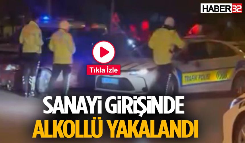 Sanayi Girişinde Durdurulan Sürücü Alkollü Çıktı