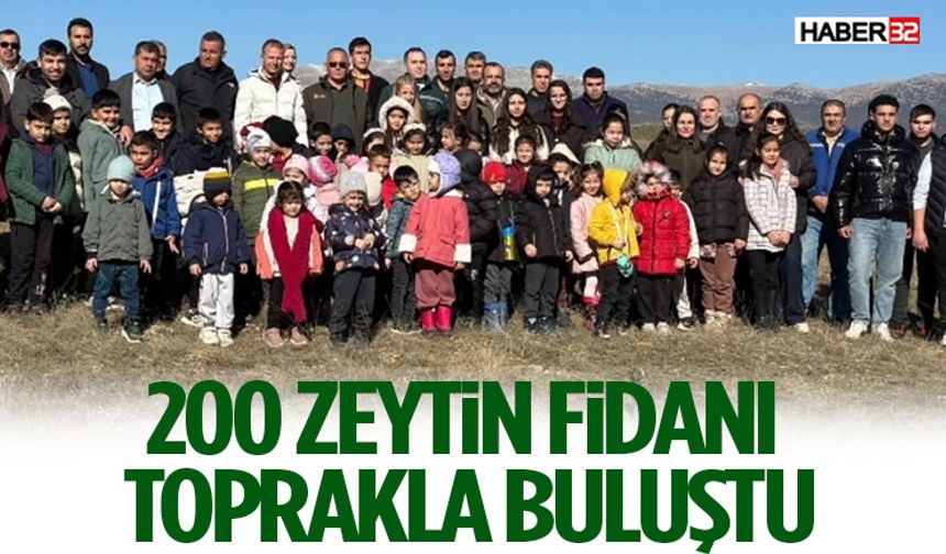 Gelendost’ta 200 Zeytin Fidanı Toprakla Buluştu