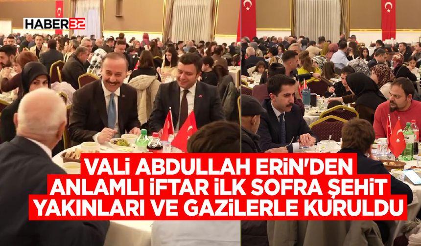 İlk Sofra Şehit Yakınları ve Gazilerle Kuruldu