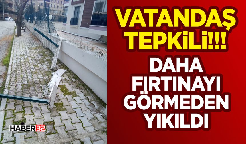 Daha Fırtınayı Görmeden Yıkıldı