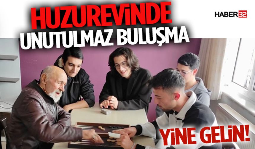 Gençlerden Büyük Vefa! Huzurevinde Unutulmaz Buluşma
