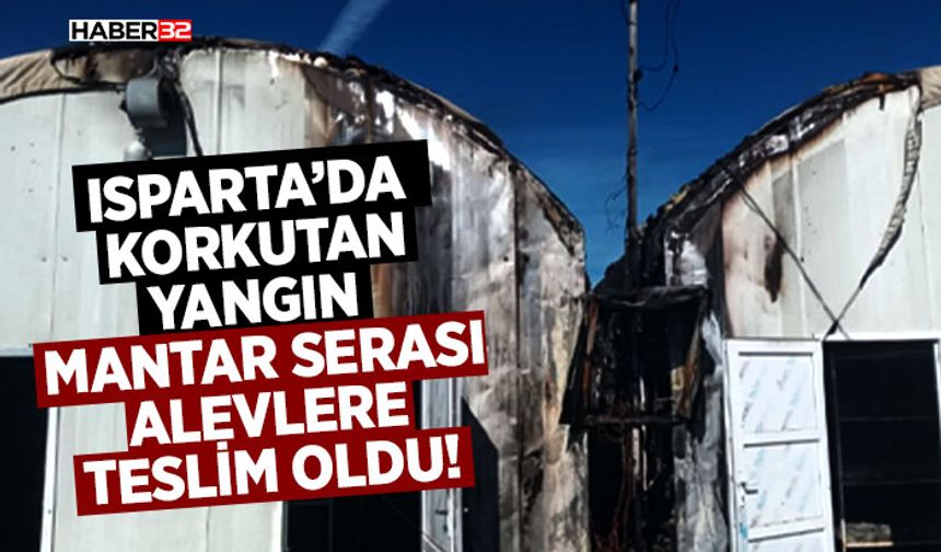 Mantar Serası Alevlere Teslim Oldu!