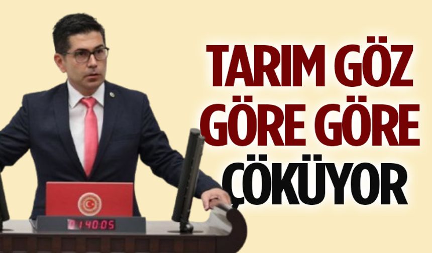 Tarım Göz Göre Göre Çöküyor