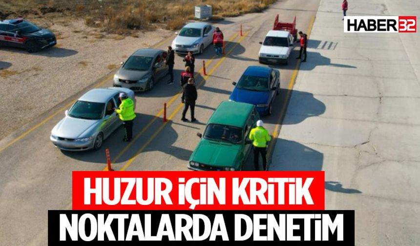 Isparta’da Kritik Kavşaklarda Huzur ve Güven Denetimi