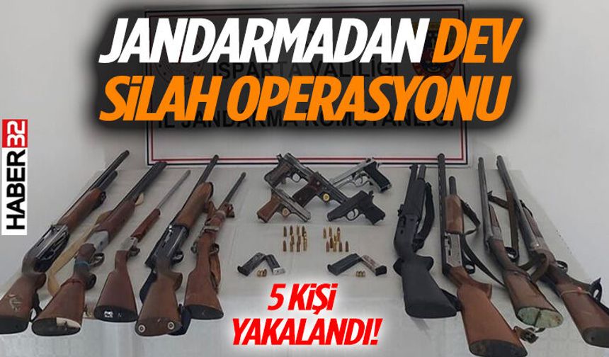 Ruhsatsız Silah Operasyonu: 5 Şahıs Gözaltına Alındı