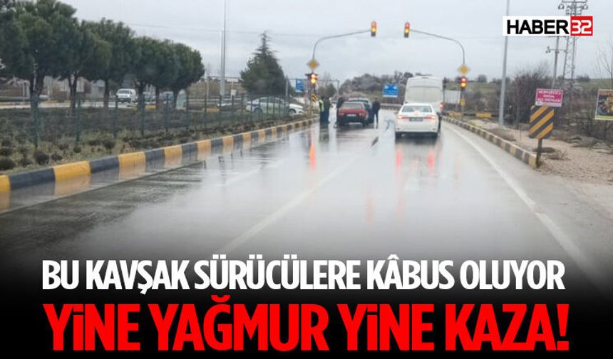 Isparta Aliköy TOKİ Kavşağında Yağış Kazaları Arttırıyor