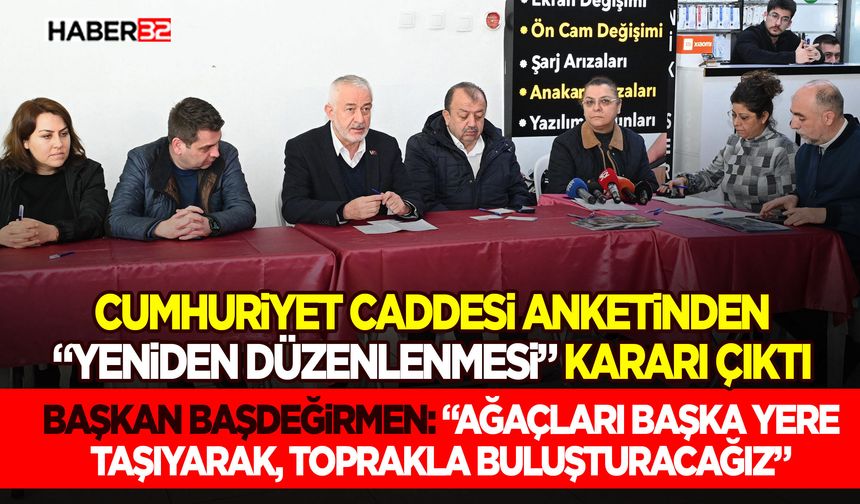 Başkan Başdeğirmen: “Ağaçları başka yere taşıyarak, toprakla buluşturacağız”