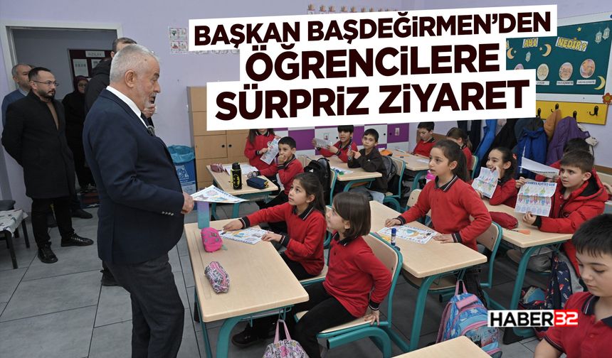 Başkan Başdeğirmen’den öğrencilere sürpriz ziyaret