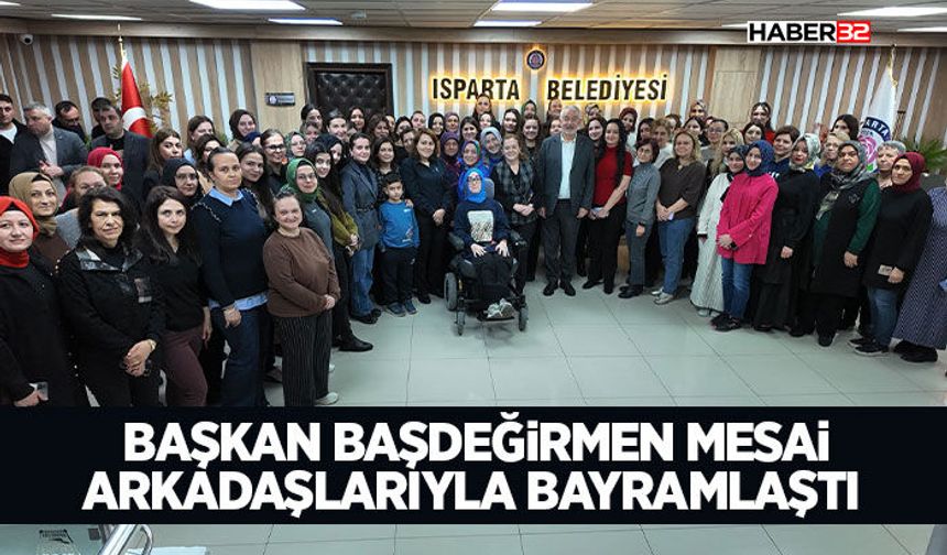 Başkan Başdeğirmen mesai arkadaşlarıyla bayramlaştı