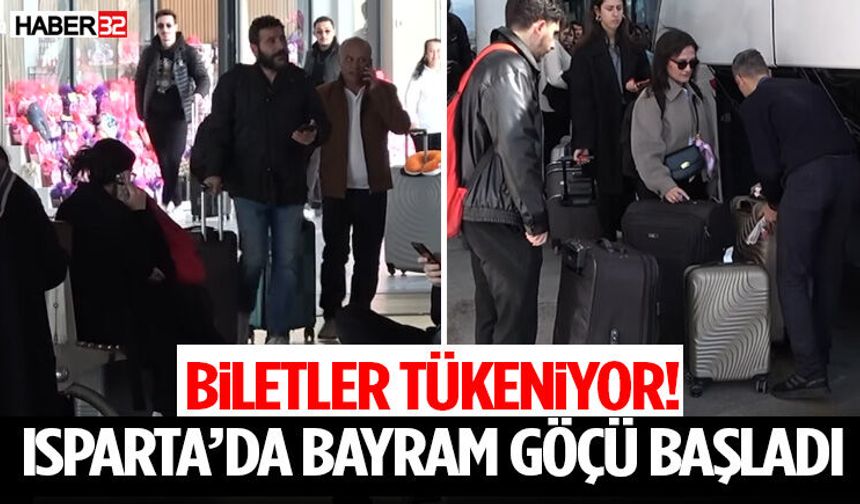 Biletler Tükeniyor! Isparta’da Bayram Göçü Başladı