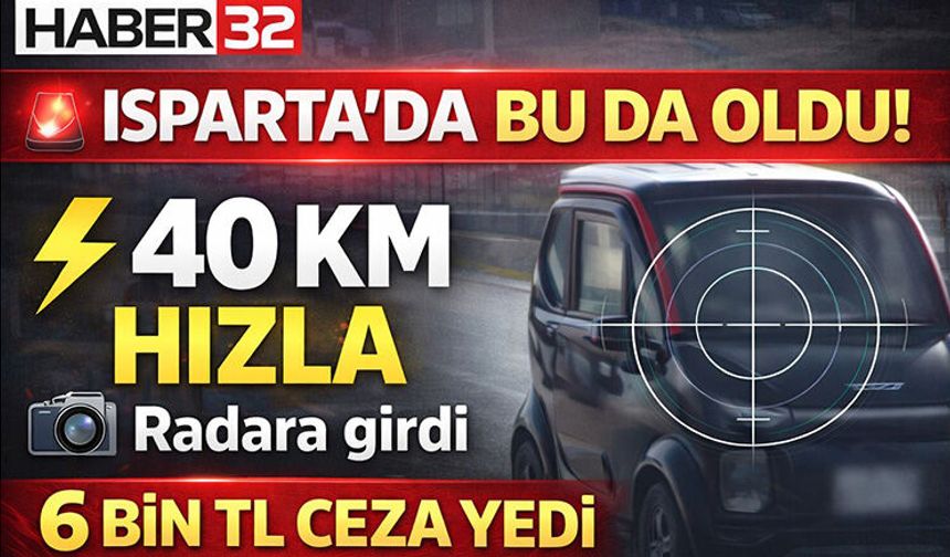 40 Km Hızla Radara Girdi, 6 Bin Tl Ceza Yedi