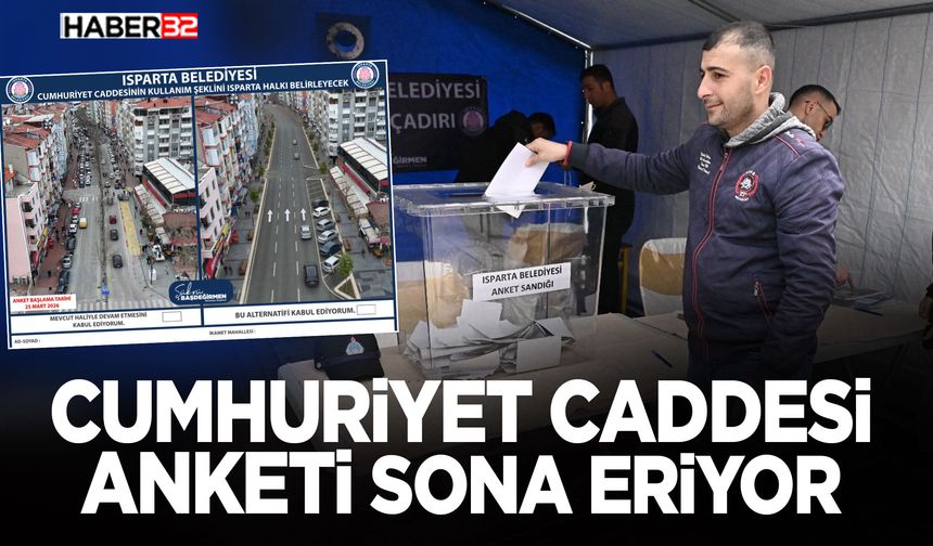 Cumhuriyet Caddesi Anketi Sona Eriyor
