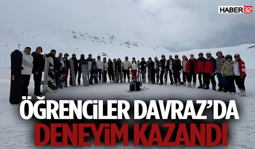 Davraz Kayak Merkezi’ne Okul Dışı Öğrenme Ziyareti Düzenlendi
