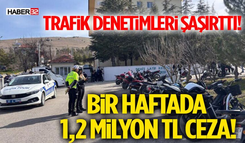 Trafik Denetimleri Şaşırttı: Bir Haftada 1,2 Milyon TL Ceza!