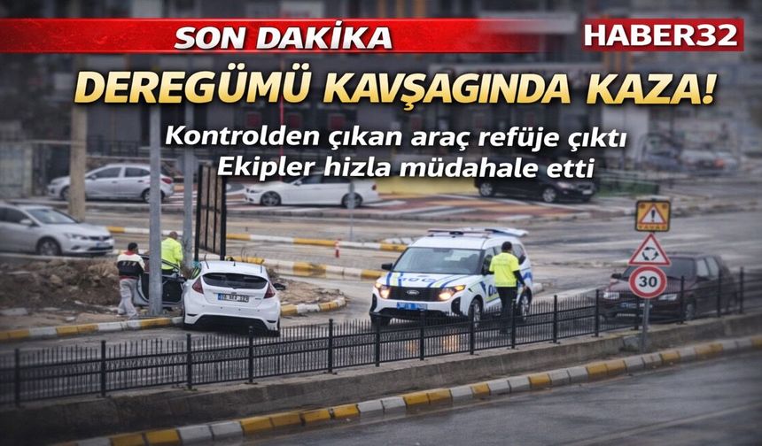 Ispartada kontrolden çıktı direğe çarptı