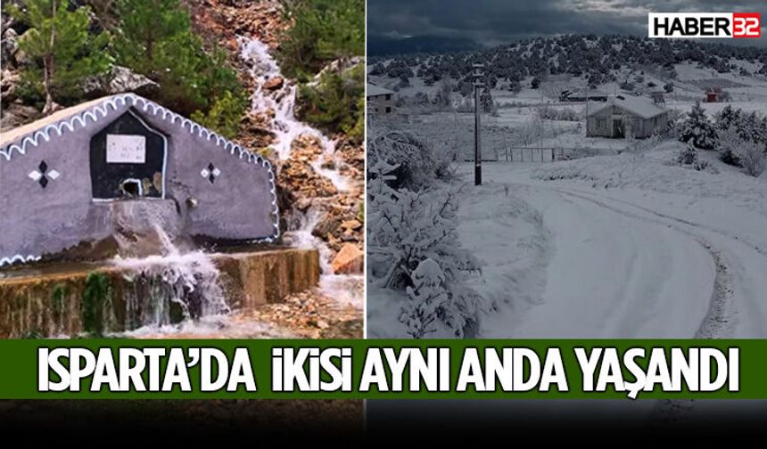 Isparta’da Aynı Anda Bahar Ve Kış Yaşandı