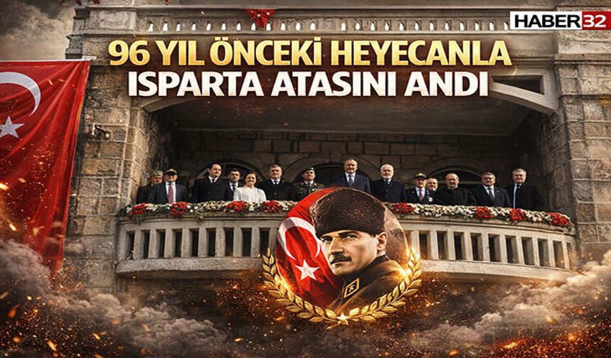 Atatürk’ün Isparta Ziyareti Coşkuyla Anıldı