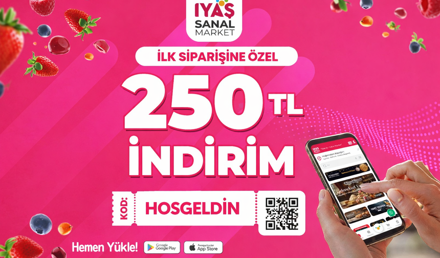 IYAŞ Sanal Market’te ilk siparişe özel fırsat! 🎉📱