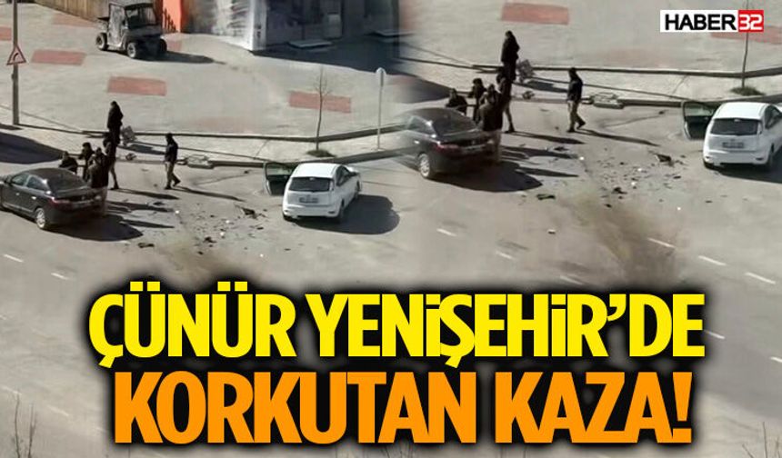 Çünür Yenişehir’de Korkutan Kaza