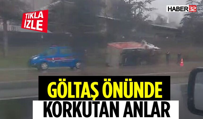 Isparta Göltaş Önünde Yağışlı Hava Kazaya Neden Oldu