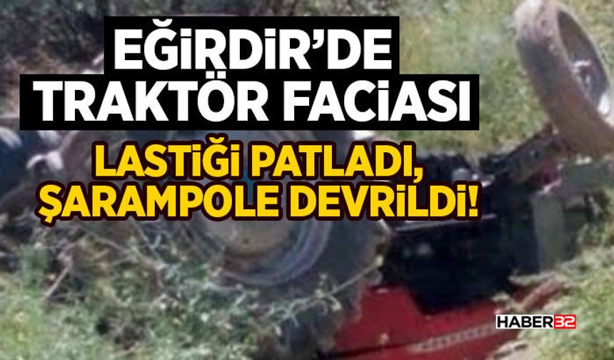 Lastiği Patladı, Şarampole Devrildi!