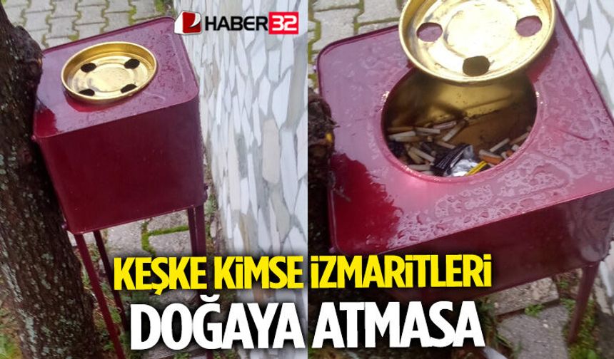 İzmaritlere Karşı Örnek Çözüm