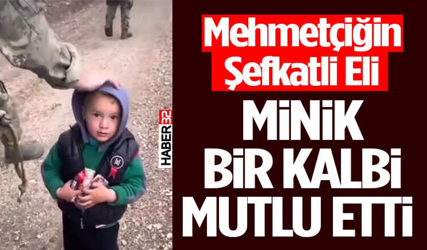 Mehmetçiğin Şefkati Minik Yüreği Isıttı