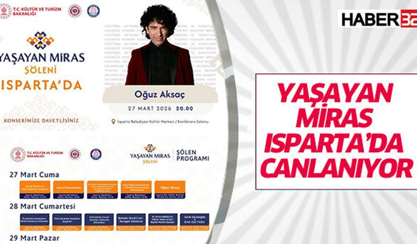 Yaşayan Miras Isparta’da Canlanıyor: Kaçırılmayacak Etkinlikler