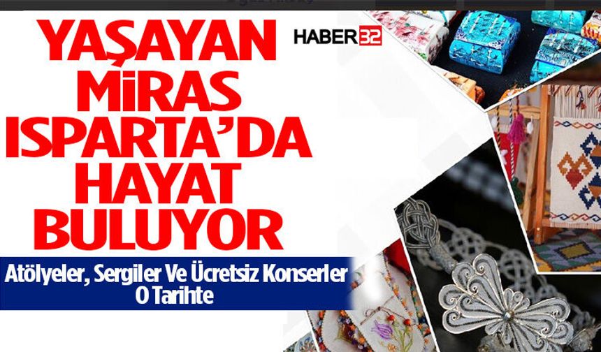 Isparta’da Atölyeler, Sergiler Ve Ücretsiz Konserler O Tarihte