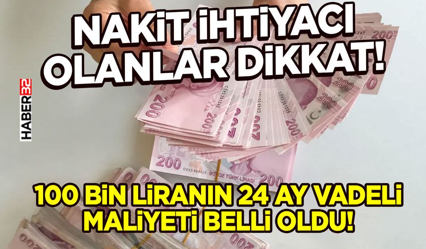 Nakit İhtiyacı Olanlar Dikkat!