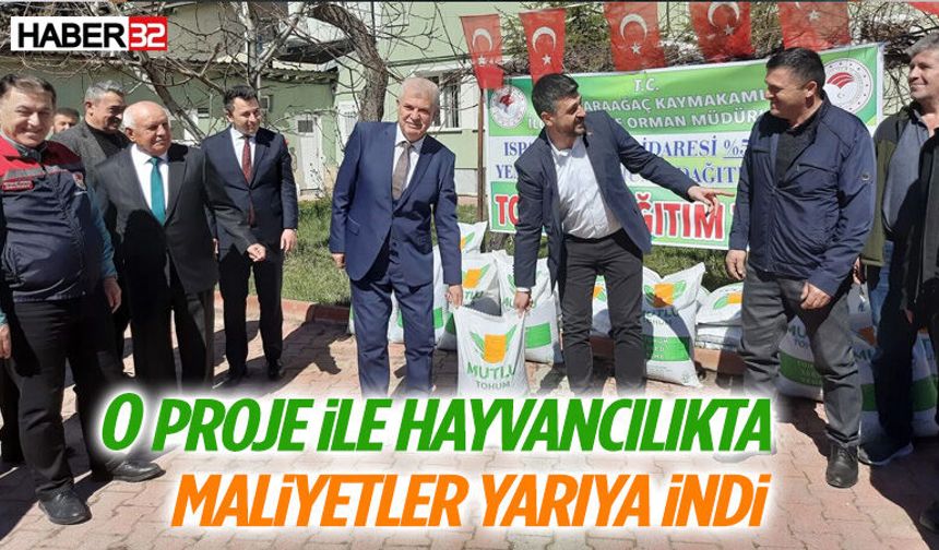Proje ile Hayvancılıkta Maliyetler Yarıya İndi