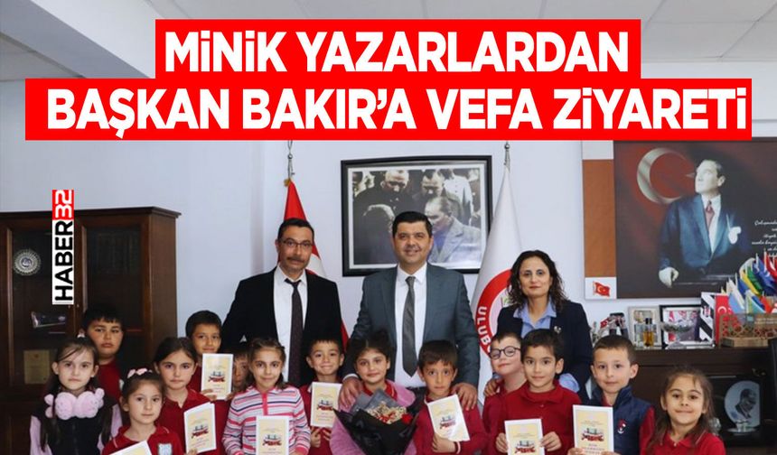 Minik Yazarlardan Başkan Bakır’a Vefa Ziyareti
