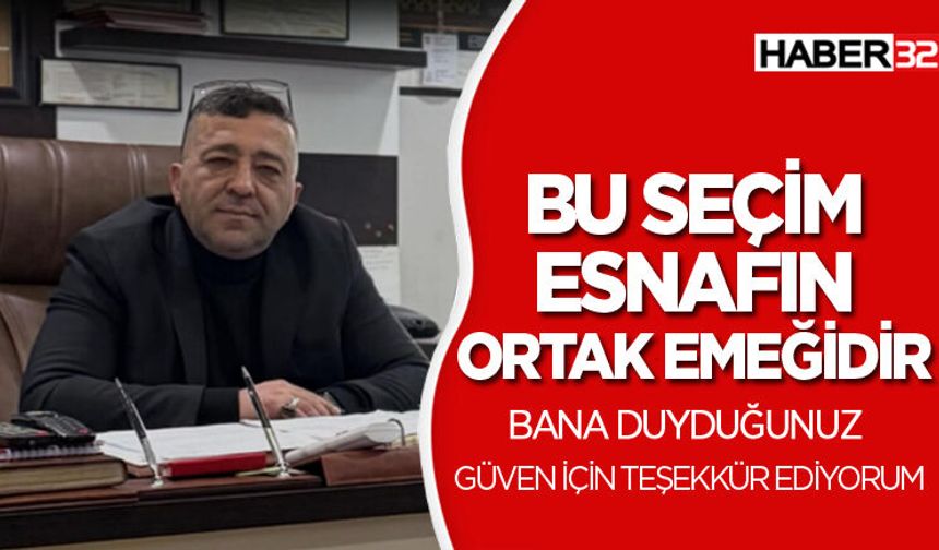 Tunçbilek “Bu Sadece Seçim Değil Birlik Göstergesi”