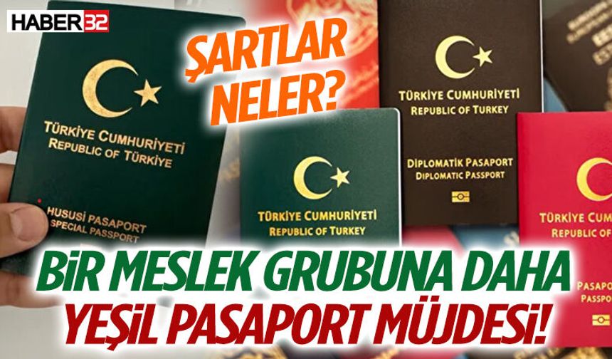 Bir Meslek Grubuna Daha Yeşil Pasaport Müjdesi! Şartlar Neler?