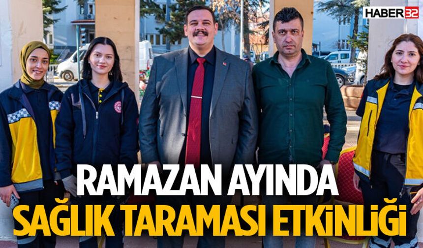 SDÜ Öğrencilerinden Ramazan Ayında Sağlık Taraması Etkinliği