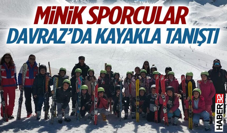 Minik sporcular Davraz’da kayakla tanıştı: Eğirdir’de unutulmaz etkinlik