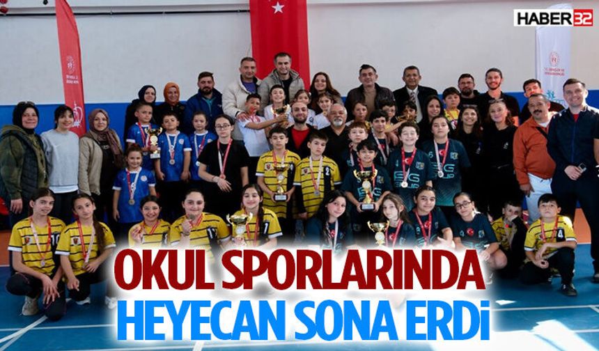 Okul Sporlarında Heyecan Sona Erdi