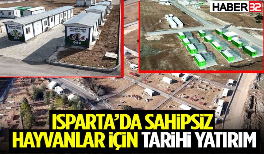 Isparta’da Sahipsiz Hayvanlar İçin Tarihi Yatırım!