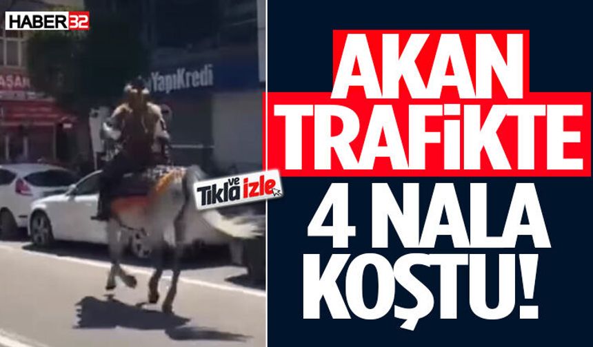 Isparta’da Trafikte İlginç Anlar! Arabalarla Yarıştı