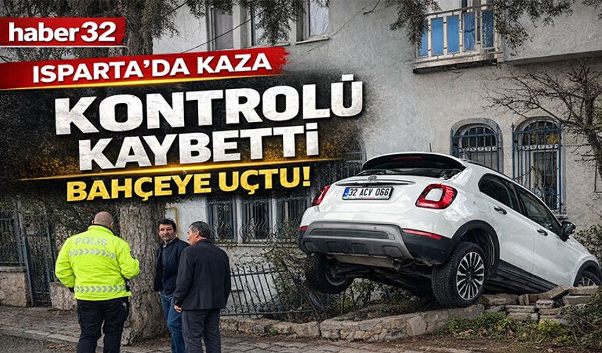 Kontrolü Kaybetti, Bahçeye Uçtu!