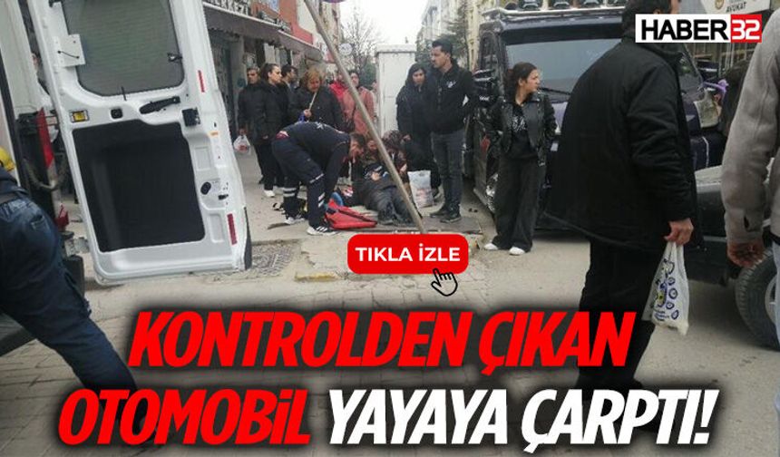 Isparta’da kontrolden çıkan otomobil yayaya çarptı: 1 yaralı