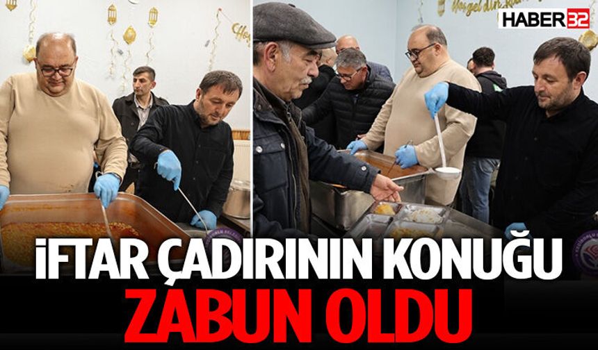İftar Çadırının Konuğu Zabun Oldu