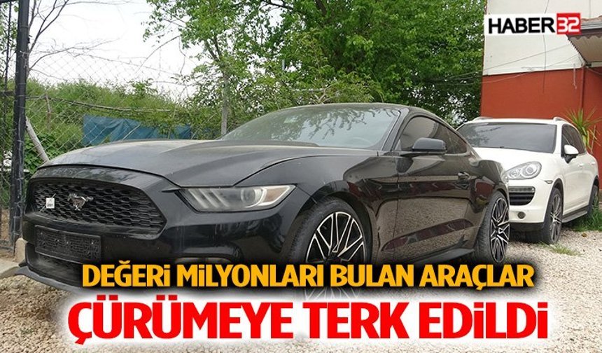 Değeri Milyonları Bulan Araçlar Çürümeye Terk Edildi