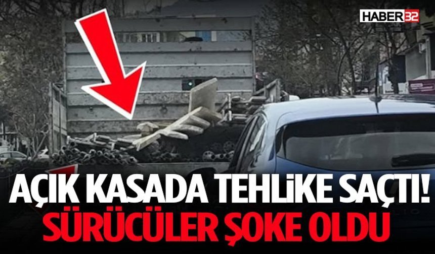 Açık Kasada Tehlike Saçtı! Sürücüler Şoke Oldu