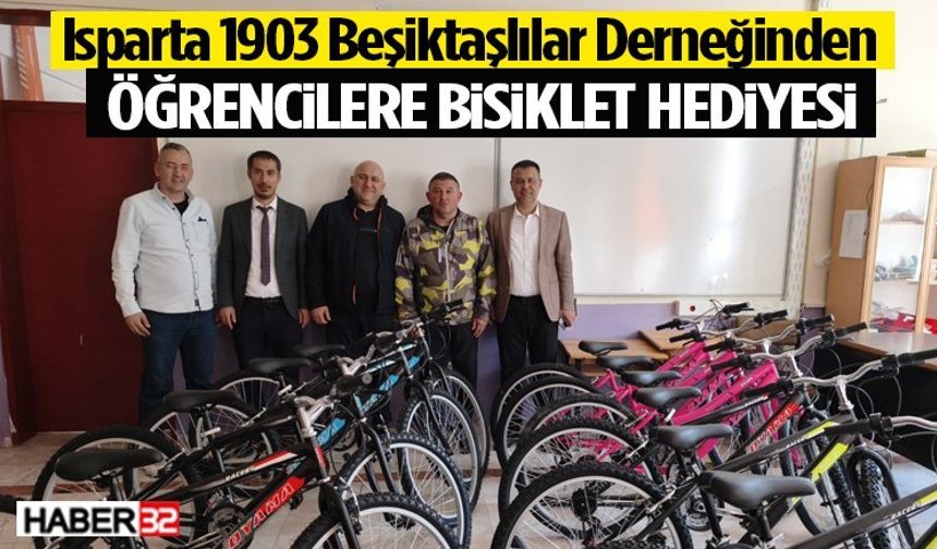 Öğrencilere Bisiklet Hediye Ettiler!
