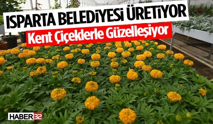 Isparta Belediyesi Üretiyor Kent Çiçeklerle Güzelleşiyor!