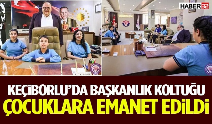 Keçiborlu’da Başkanlık Koltuğu Çocuklara Emanet Edildi