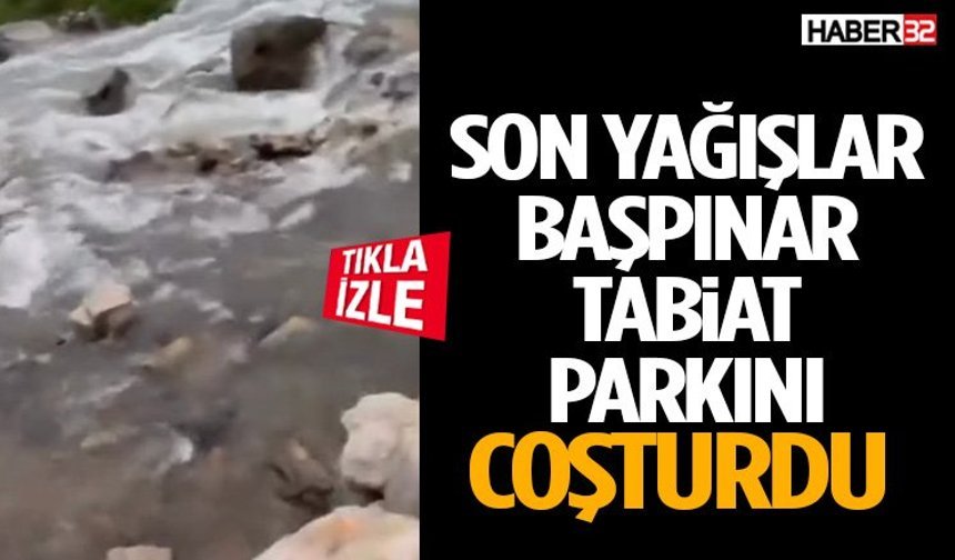 Son Yağışlar Başpınar Tabiat Parkını Coşturdu