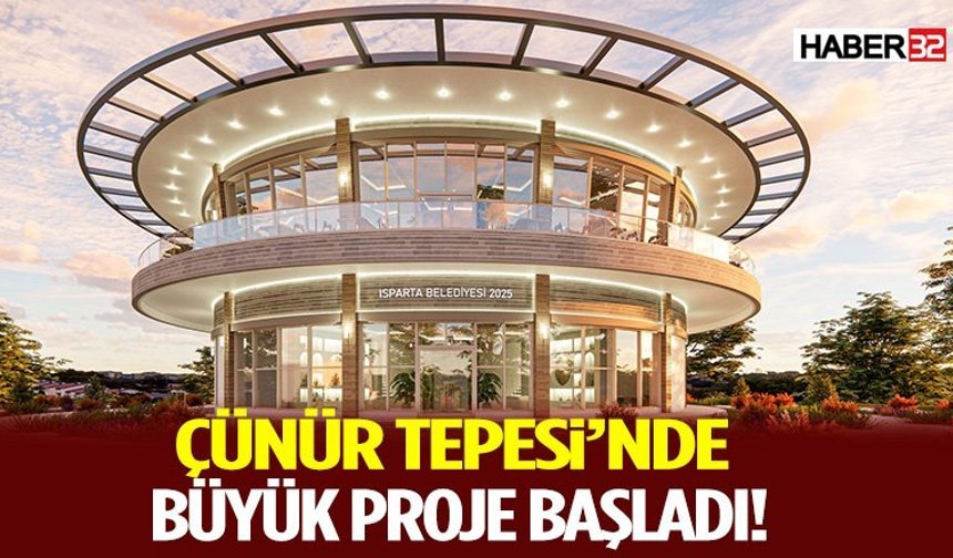 Çünür Tepesi Restoran ve Sosyal Tesis inşaatı başladı