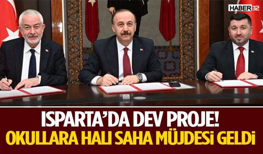 Isparta’da Dev Proje! Okullara Halı Saha Müjdesi Geldi